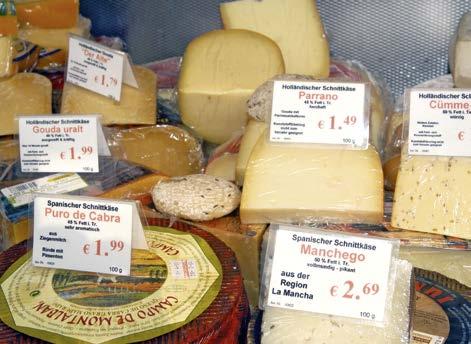 8 KENNZEICHNUNGSVORSCHRIFTEN Käse darf nur in Verkehr gebracht werden, wenn er nach den Vorschriften der Käseverordnung und der Lebensmittel- Kennzeichnungsverordnung gekennzeichnet ist.