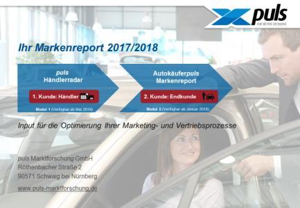 Aktuelle puls-studien Thema Erscheinungsdatum Preis Auto und Autokauf der Zukunft Juni 2018 599,- Social Media und