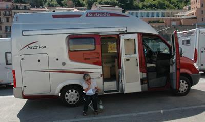 Die erste Nacht verbrachten wir im Campingplatz Mar Y Sierra in Marotto/San