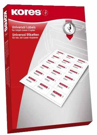 85 UNIVERSAL-ETIKETTEN Etiketten für alle InkJet-, Laserdrucker und