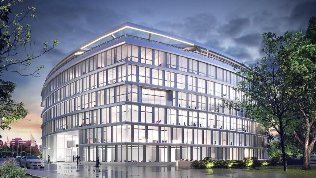 THE OVAL Düsseldorf Büro Bruttogeschossfläche ca. 15.200 m² Ankauf I. Quartal 2018 Baubeginn 2018 Fertigstellung 2020 Gesamtinvestition ca. 120 Mio.