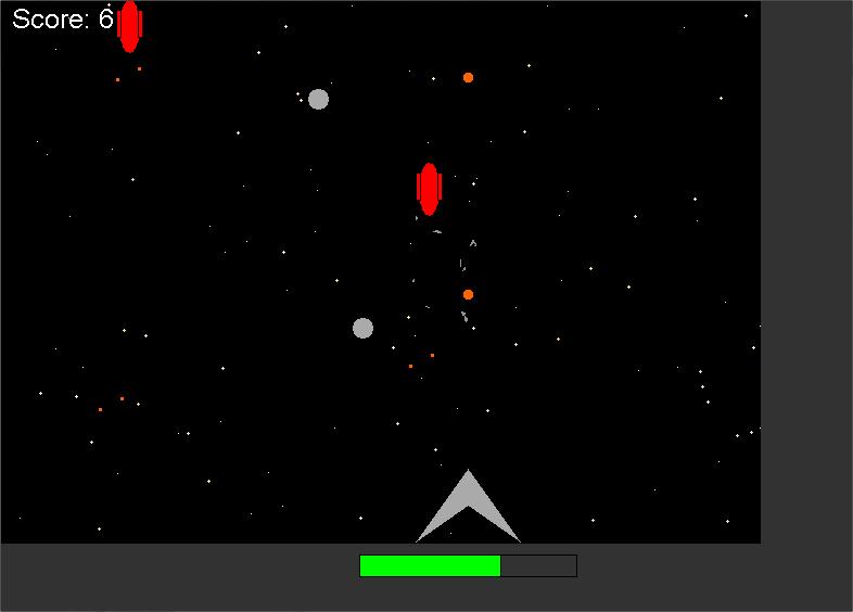 Aufgabe 19 Space Invaders Programmiere ein Spiel bei dem der Spieler mit einem Raumschiff durchs Weltall fliegt und aus der Vogelperspektive Sterne an sich vorbei fliegen sieht.