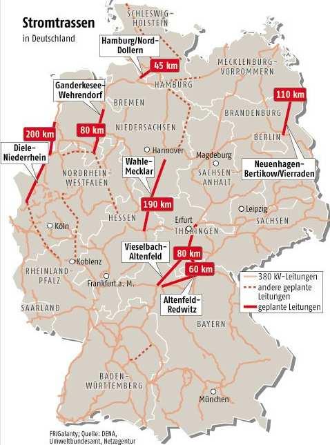 Overlay-Netz und HGÜ-Projekten in Deutschland Konkretisierung im NEP 2012 der ÜNB Transportbedarf identifizieren Ferntransportverbindungen / Verknüpfungspunkte identifizieren Technologien auswählen