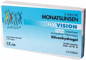Die starken Produkte von PULLMANN Die PULLMANN Hy Vision Monatslinsen zum Dauertragen Das Silikonhydrogel Aquaform, sorgt für höchsten Tragekomfort und beste Sauerstoffversorgung des Auges bei Tag