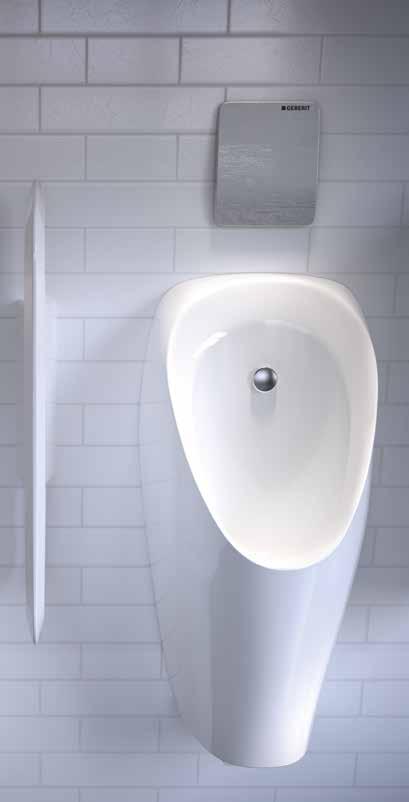 GEBERIT URINAL TAMINA UNKOMPLIZIERTE RENOVIERUNG Dank der praktischen Renovierungssets und der neuen grösseren Urinalkeramik lassen sich ältere Geberit Urinalsysteme mit wenig Aufwand und ohne