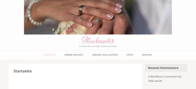 Hochzeitshomepage Mit einer Hochzeitswebseite können Sie Ihre Gäste auch vor und nach der Hochzeit über alle