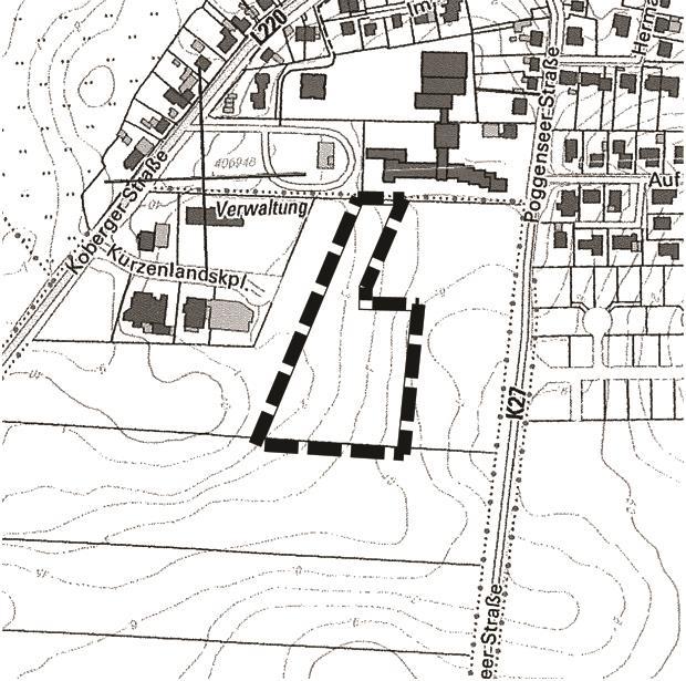 Kreis Herzogtum Lauenburg Gebiet: Östlich des vorhandenen Gewerbegebietes mit der Gemeindestraße 'Kurzenlanskoppel', südöstlich der Landesstraße 220, östlich angrenzend an den Bebauungsplan Nr.