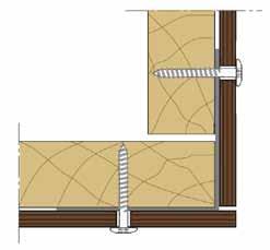 Mittelbefestigung Randbefestigung Der bauphysikalische Nutzen vorgehängter, hinterlüfteter Fassaden aus OWI-Thermoformholz Außenecke auf