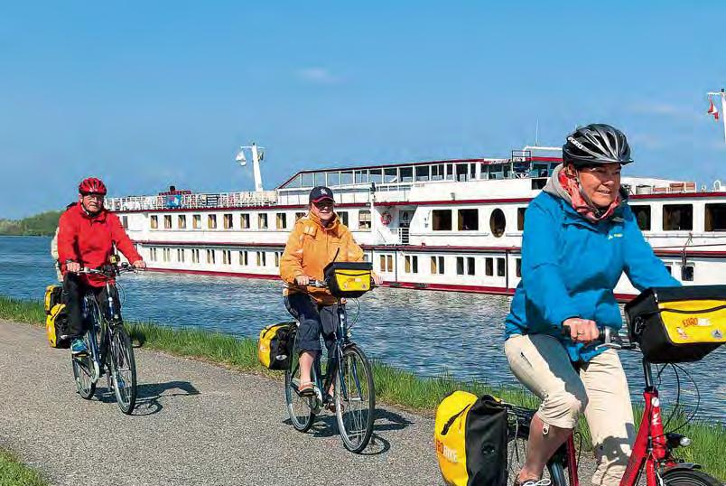 MS NORMANDIE ca. 200 Radkilometer Individuelle Radtour Der gut ausgebaute Donauradweg führt durch flaches Gelände ohne nennenswerte Steigungen und ist für jedermann geeignet.