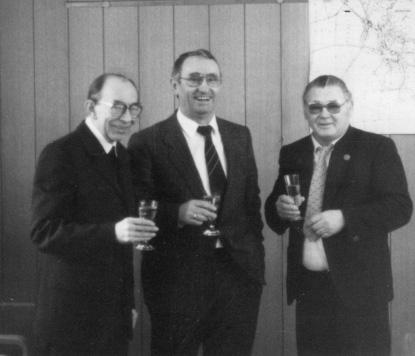 3 Besuch im März 1986 in Steinach Ndb, Pfarrer Ludwig Dotzler, die Bürgermeister Helmut Schuck und