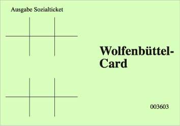 Wie bekommt man das Sozial ticket? Sie brauchen: die Wolfenbüttel-Card und einen gültigen Lichtbild ausweis. Die Wolfenbüttel-Card ist wie ein Ausweis. Ein Lichtbild ausweis ist ein Ausweis mit Foto.