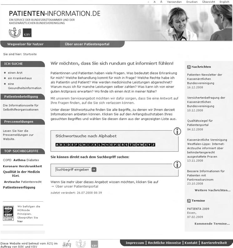 Abbildung 2: Screenshot von www.
