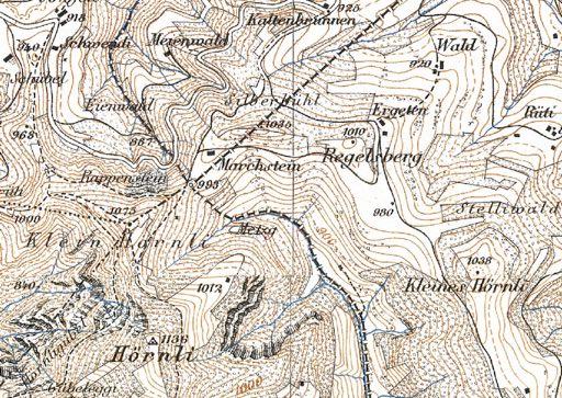 Silberbüel Historisches, Lage und Lebensraum Historisches Betrachtet man die historische Siegfried-Karte von 1870 ist man verwirrt, denn die Flurnamen sind nicht identisch mit den heutigen: Der