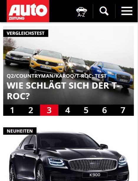 77% 63% AUTO-BEGEISTERT 63% der Autozeitung.de-User interessieren sich (sehr) stark für Autos. IM JOB 76% der Autozeitung.