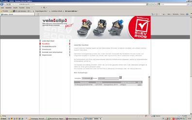 Online-Passliste Auf der Website www.velaclip.