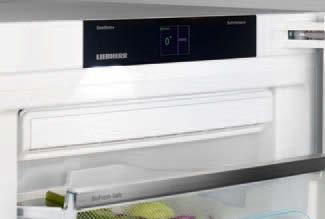 Vollraum-BioFresh-Kühlschrank 60 Alle BioFresh-Safes können durch sanftes Berühren der präzisen Touch-Elektronik wahlweise auf Dry für trockenes Klima zur Lagerung