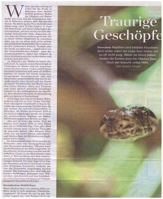 Thema / : Fisch & Reptil 2016 Stuttgarter Zeitung Leonberger