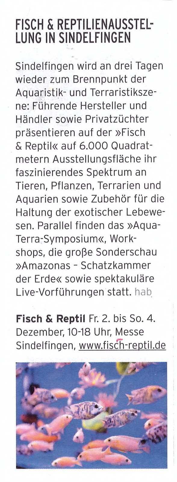 Thema / : Fisch & Reptil 2016 Moritz Das Stadtmagazin Unterausgaben: Ludwigsburg