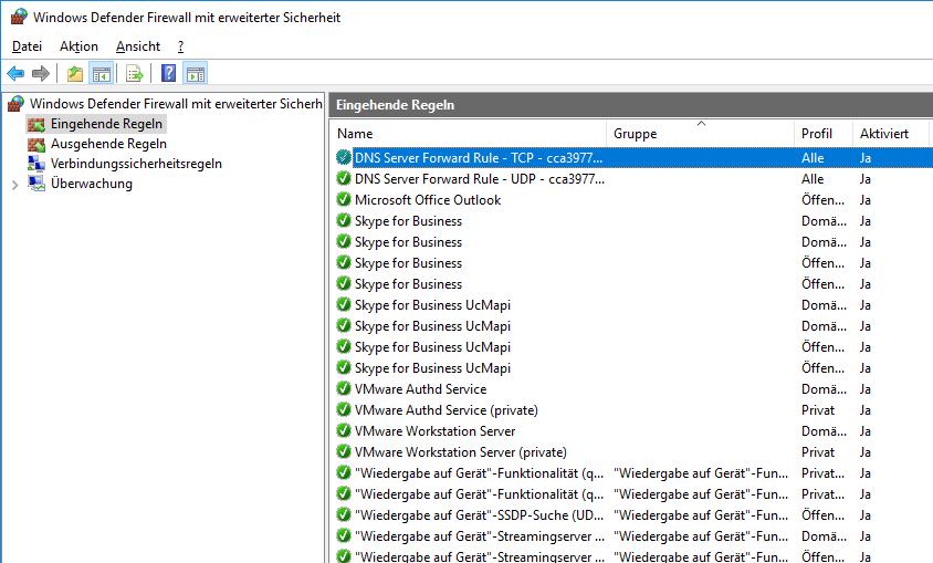 1.2 Firewall-Einstellung am Beispiel