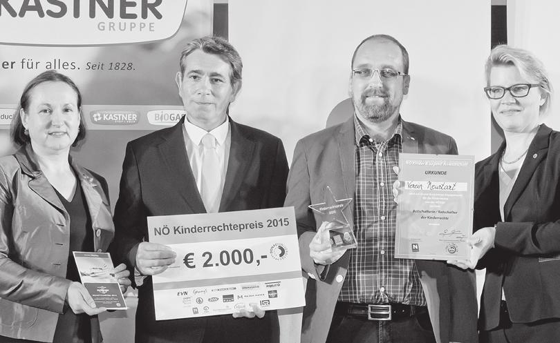 www.neustart.at NIEDERÖSTERREICHISCHER KINDERRECHTEPREIS 2015 NEUSTART gewinnt mit dem Projekt Sozialnetz-Konferenz.