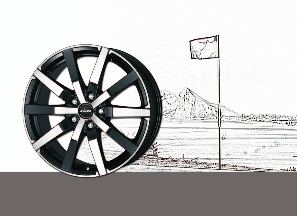 TRENTA Bild/Fig. 01 racing-schwarz frontpoliert. racing-black front polished 7,5 x 17. 8,0 x 18.