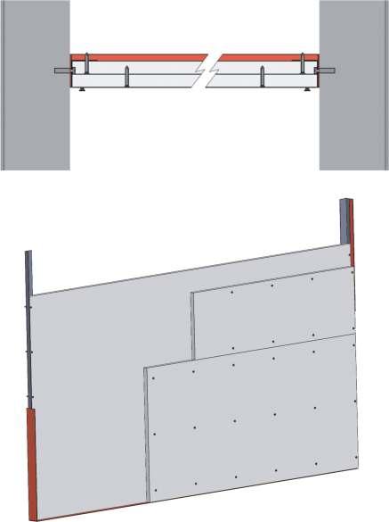 Beschreibung Schachtwand ist eine vertikale nicht tragende Konstruktion die beidseitigen die Forderungen an Feuerwiederstand erfüllt. Die Schachtwand Montage kann nur einseitig durchgeführt werden.