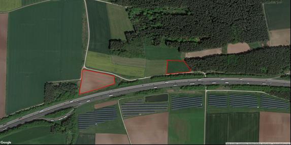 Photovoltaikfreilächenanlagen in Petersaurach, nördlich Altendettelsau Abbildung 1: Planungsgebiet Bearbeitung:
