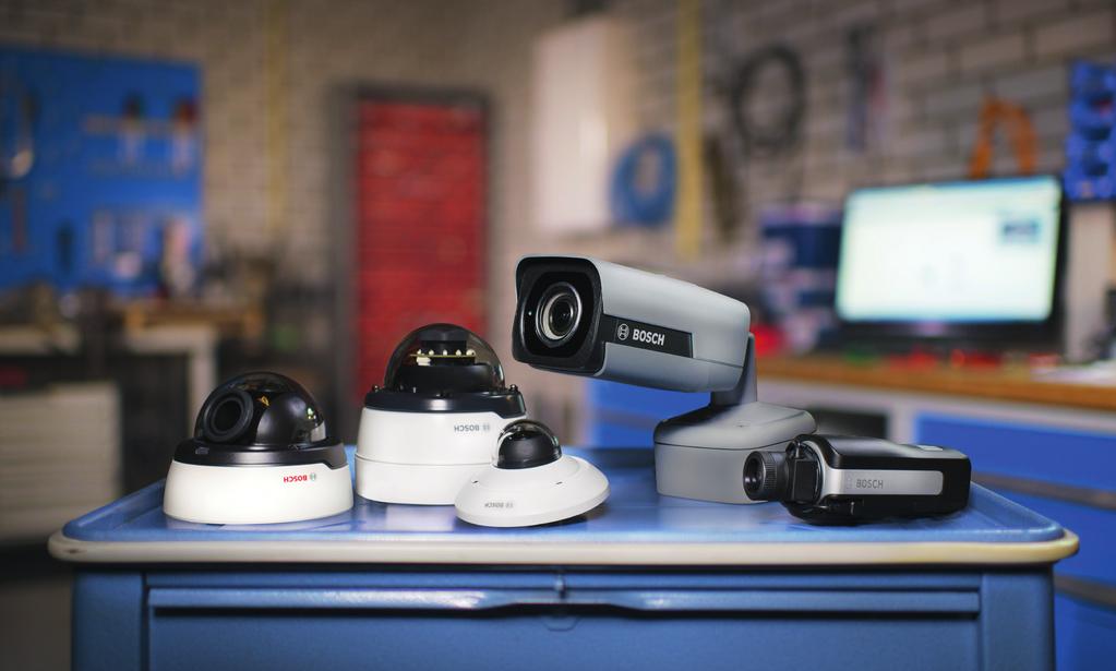 Professionelle Videoüberwachung zu bezahlbaren Preisen Bosch neue 4000i, 5000i und 6000i Serie Verfügbarkeit Oktober 2017 Bosch und Distribution dunkelblau stellen neue Kameras der 4000i, 5000i und
