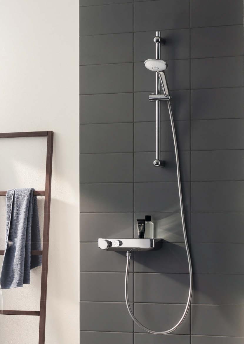 GROHE GROHTHERM SMARTCONTROL GROHTHERM SMARTCONTROL ENTDECKEN SIE DEN NEUEN STANDARD FÜR AUFPUTZ-THERMOSTATE Wir präsentieren: Grohtherm SmartControl. Die innovative Thermostat-Aufputz-Lösung.