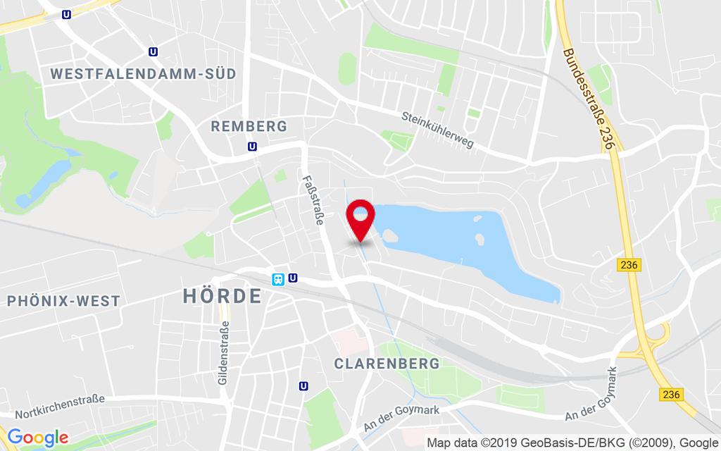 Lage Hörder-Bach-Allee 8 44263 Dortmund Hier gelangen Sie zur Kartenansicht Der CLARISSENHOF befindet sich an der Schnittstelle zwischen dem Hörder Zentrum und dem Hafenquartier des PHOENIX SEES und