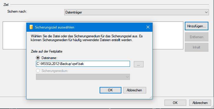 10. Sichern und Rücksichern einer Datenbank 10.1. Sichern einer Datenbank mit dem SQL Server Management Studio 1.