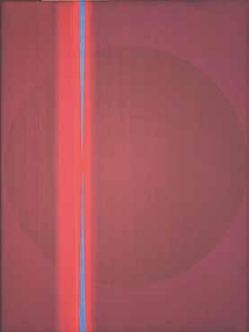 Lothar Quinte 1923 Neisse 2000 Wintzenbach Horizontal Rot Rot, 1965/66 Acryl auf Leinwand, 72,5 x 97,5 cm verso signiert und datiert Rupprecht Geiger der älteste dieser Künstler- entwickelte mit
