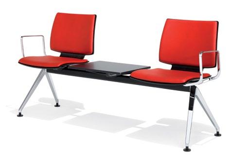 The series line-up is completed by 2 up to 6 seater benches, optionally with table tops, as well as
