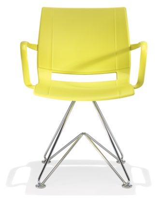 2000 UNI_VERSO DESIGN BY NORBERT GEELEN The combination of plastic and metal is what makes this series into an all-round contract chair, geared towards every environment.