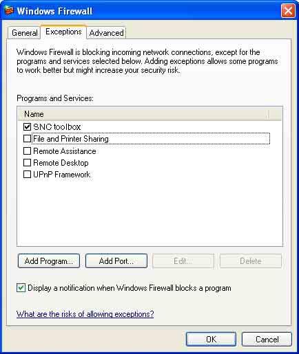 4 Klicken Sie auf Add Program. Bei Verwendung von Windows Vista Installieren von Software Es kann eine Warnmeldung bezüglich der aktiven Inhalte erscheinen, wenn Sie Software, wie z. B. SNC- Toolbox, von der CD-ROM installieren.