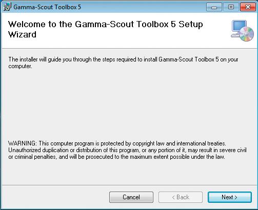 GAMMA-SCOUT TOOLBOX 5 4.
