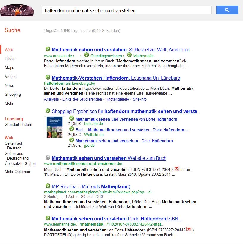 Google Suche Google-Ergebnisse: Seiten von Händlern