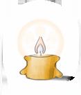 Familie Marina und Michael Nagel entzündete diese Kerze am 3. Oktober 2017 um 10.