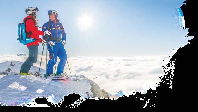Unsere Specials Off Piste: GUIDING ON- UND OFF PISTE SKI UND SNOWBOARD Erleben Sie mit uns die faszinierende Welt des Arlbergs Sicherheit ist unser oberstes Gebot.