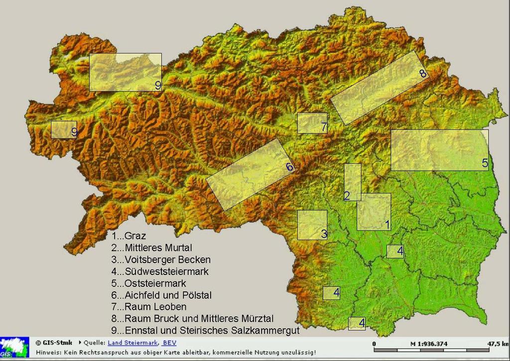 Standortkarten Graz