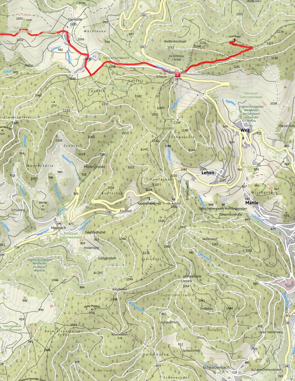 11.6 km 4:00 h 511 m 241 m Schwierigkeit mittel Kartengrundlagen: outdooractive Kartografie; Deutschland: GeoBasis-DE / BKG 2016, GeoBasis-DE / GEObasis.nrw 2016, Österreich: 1996-2016 here.