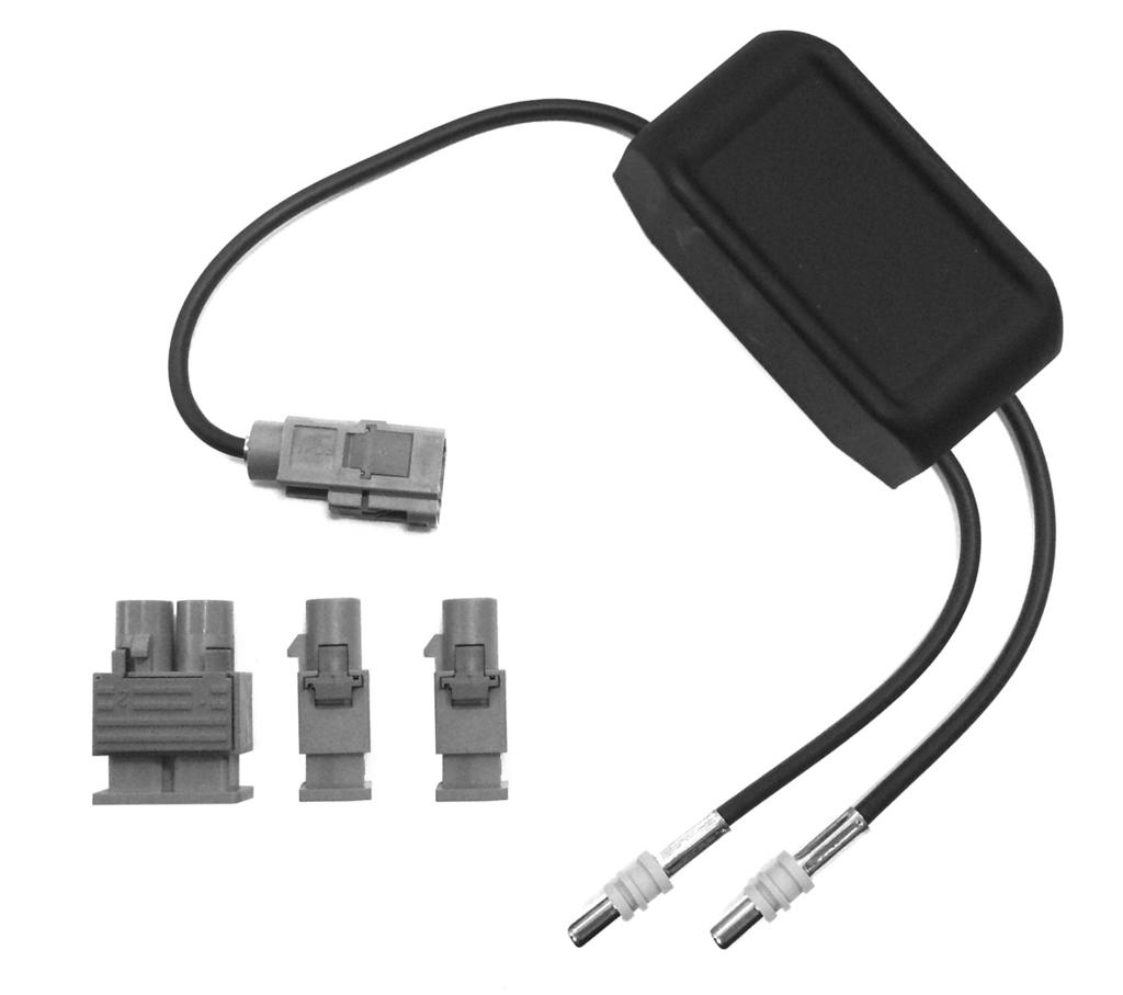 VNA-P6C-FB (glänzend, schwarz) Recommended accessories: Empfohlenes Zubehör: Antenna Adapter 2 x Fakra (M) >