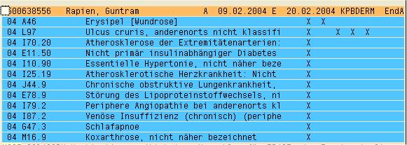 Beispiel 01 Ulcus cruris ohne Prozedur Die Hauptdiagnose L97 führt, da keine Prozedur