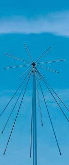 Die Skyband-Konusantenne deckt einen Frequenzbereich bis zu 1300 MHz ab, einschließlich aller Amateurbänder zwischen 144 und 1300 Mhz.