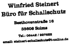Winfried Steinert, Ing. grad. Büro für Schallschutz Beethovenstraße 16, 35606 Solms Tel.: 06442 / 927622 E-Mail: steinert-schallschutz@t-online.de Internet: steinert-schallschutz.de Solms, den 14.12.