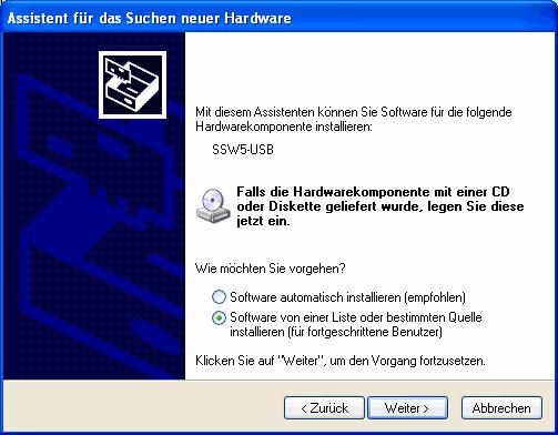 Zusätzlich muss noch die Software für die virtuelle COM-Schnittstelle installiert und eingestellt werden (siehe Kapitel 4).