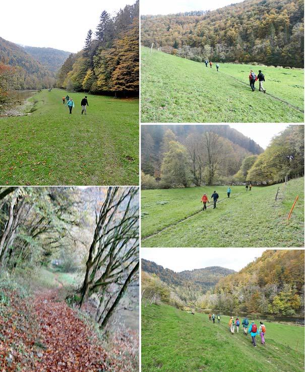 Die Etappe entlang dem Doubs ist 12 km lang und bietet