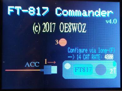 Display am FT-817 anstecken und mit Spannung versorgen FT-817 einschalten und 1x auf das Display drücken EEP ---- dump drücken warten, bis der gesamte Bildschirm mit Zahlen gefüllt ist ein Foto des