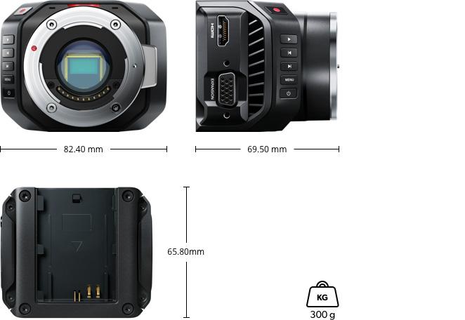 Lieferumfang enthalten Blackmagic Micro Cinema Camera Erweiterungskabel