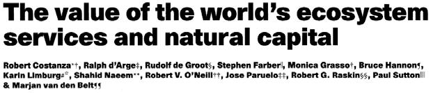 TEEB und Naturkapital Deutschlands, 2007-2017 Ökosystemfunktion > anthropozentrische